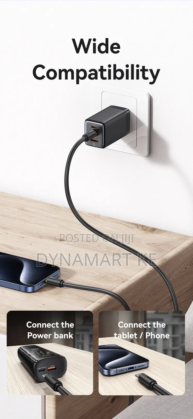 Usams 60w 1m Charging and Data Cable Type-C to Type-C