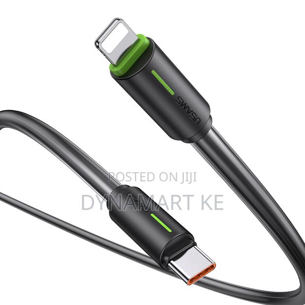 Usams 30w 1m Charging and Data Cable Type-C to Lightning - thumbnail 2