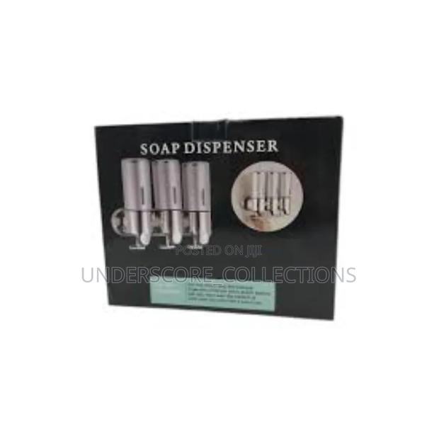 3-1 Chamber Wall-Mounted Liquid Soap and Shampoo Dispenser