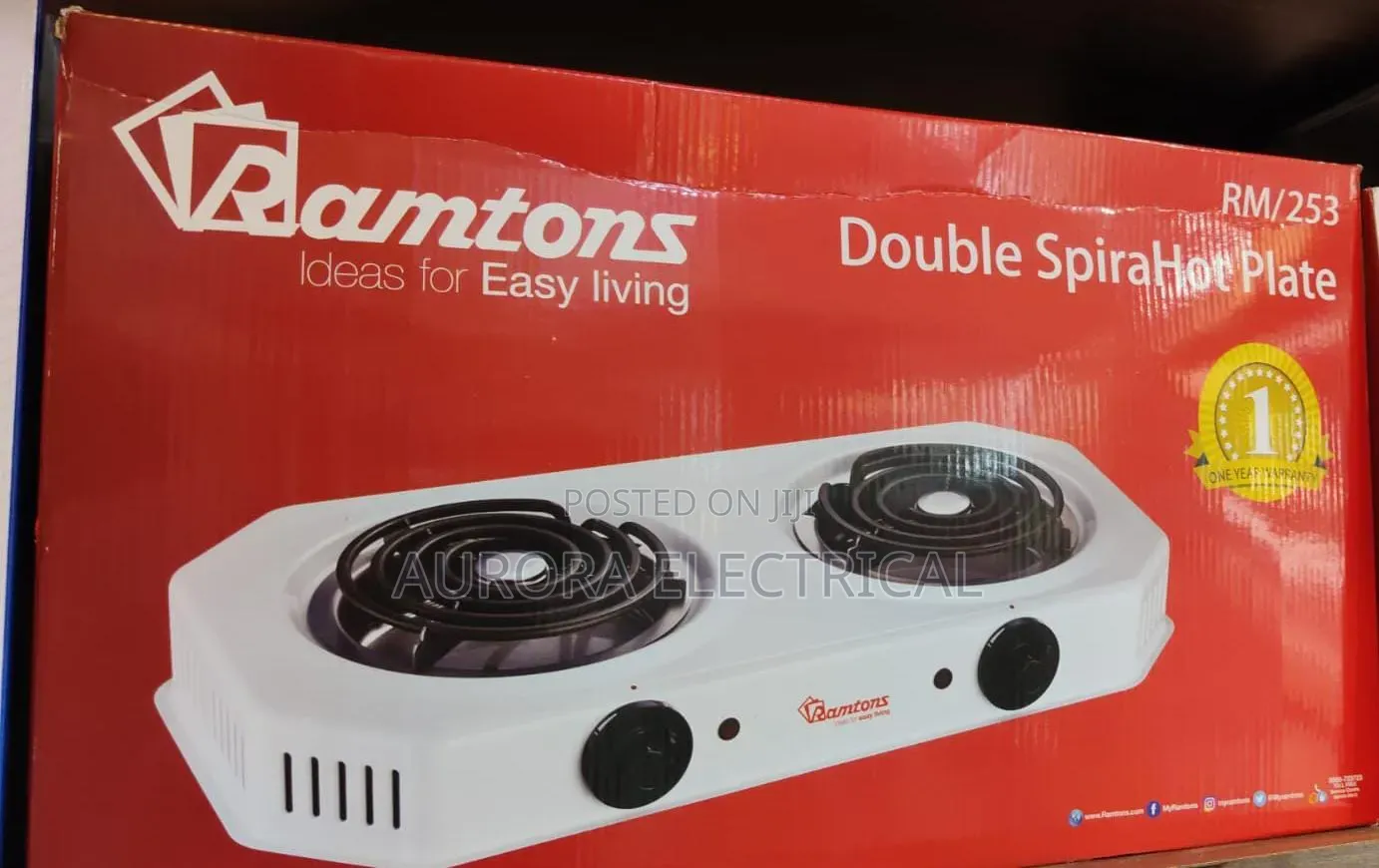 Ramtons Double Hot Plate