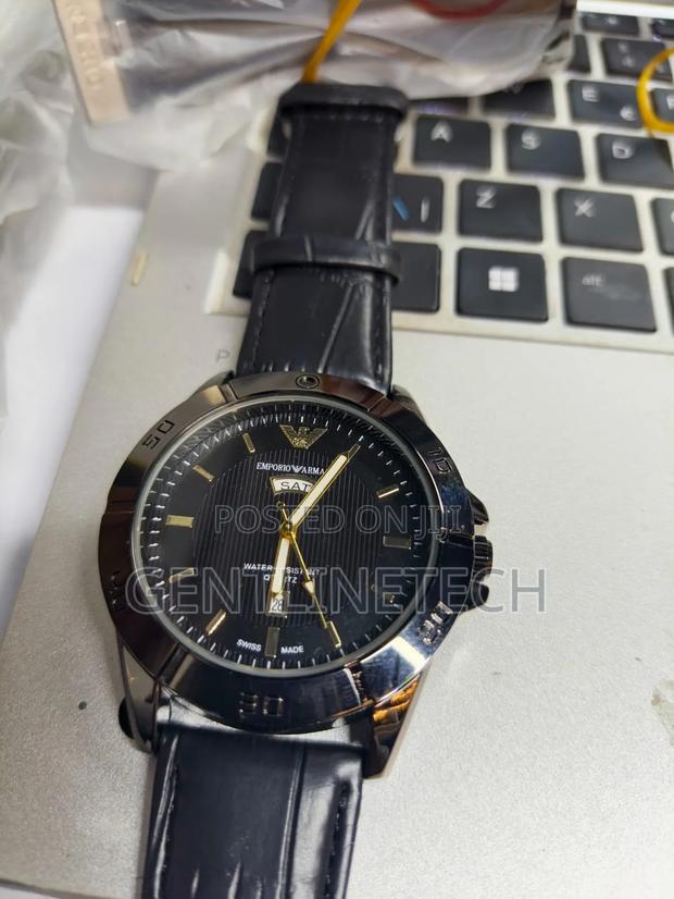 Emporio Armani Unisex Watch With Date Display