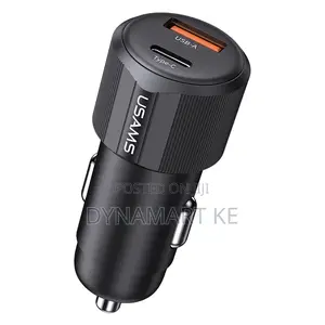 Usams 60w A+C Dual-port Fast Car Charger