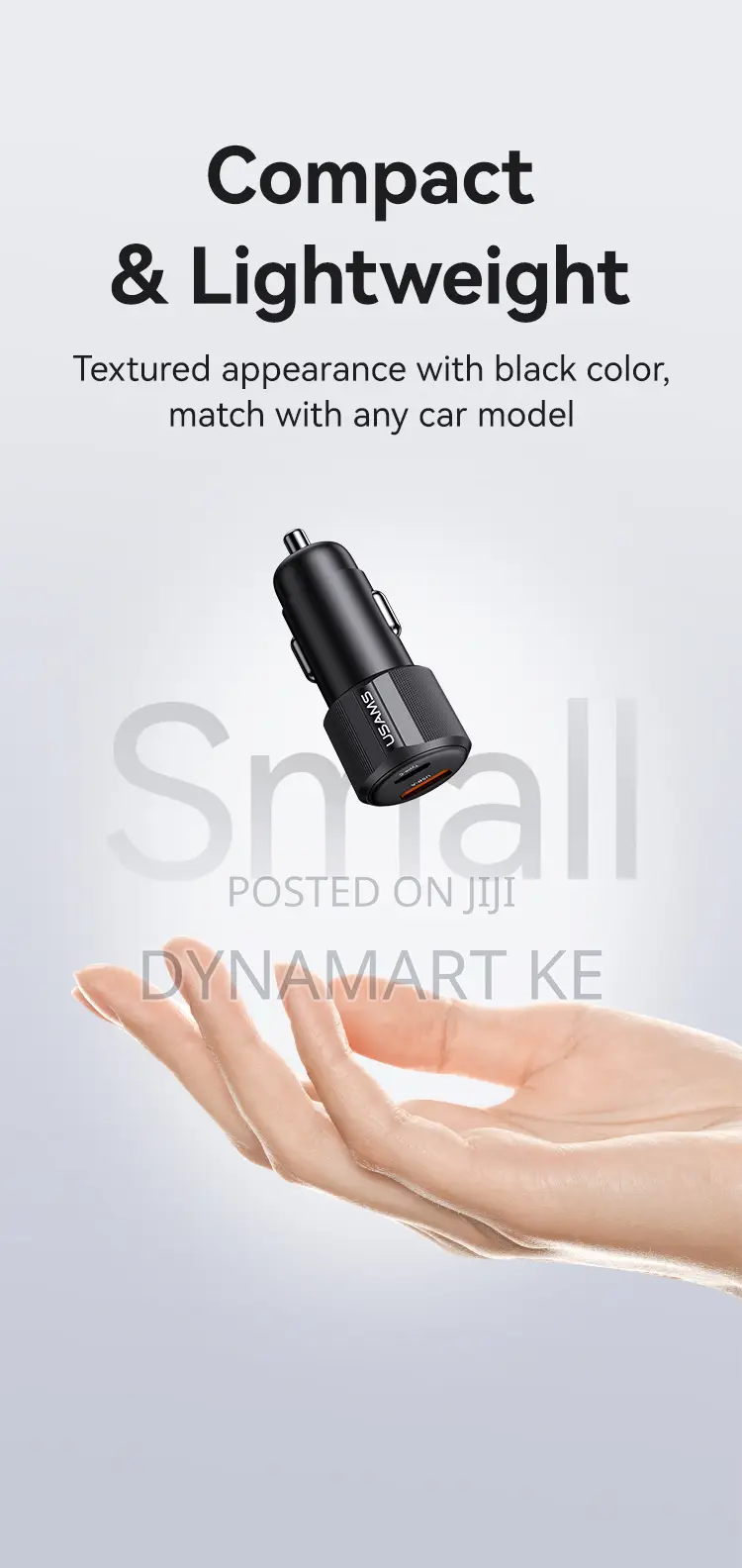 Usams 60w A+C Dual-port Fast Car Charger