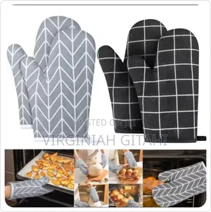 Heat Resistant Insulated Oven Gloves Plus Mittens