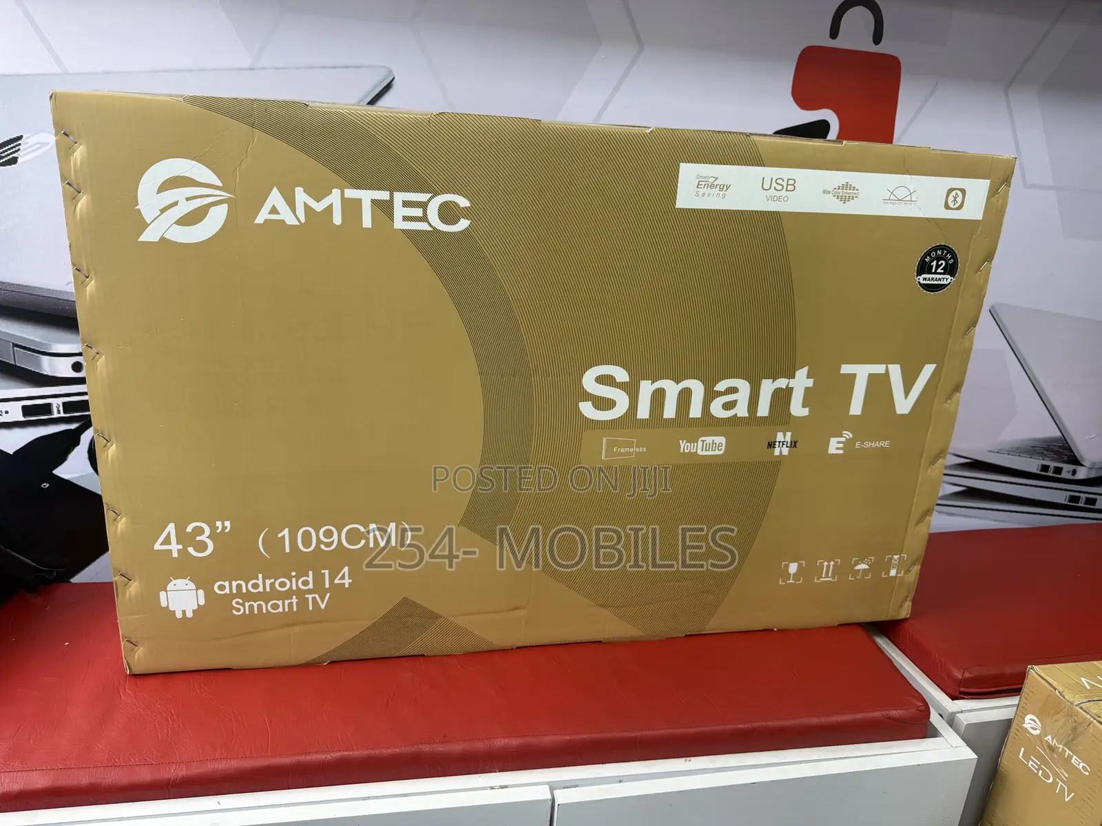 Amtec 43-Inch Smart Android Tv Full Hd Bluetooth, Netflix, Youtube