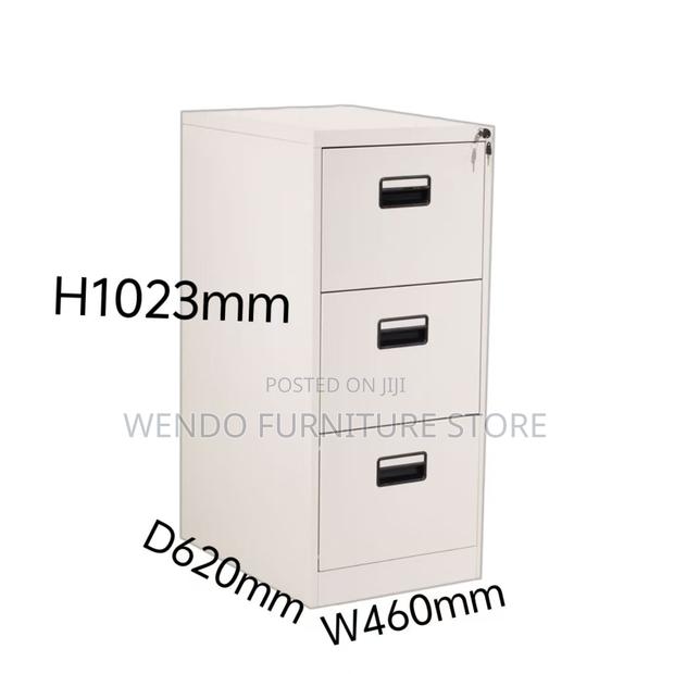 Office Cabinet; Three Drawers Steel Filing Cabinet - thumbnail 4