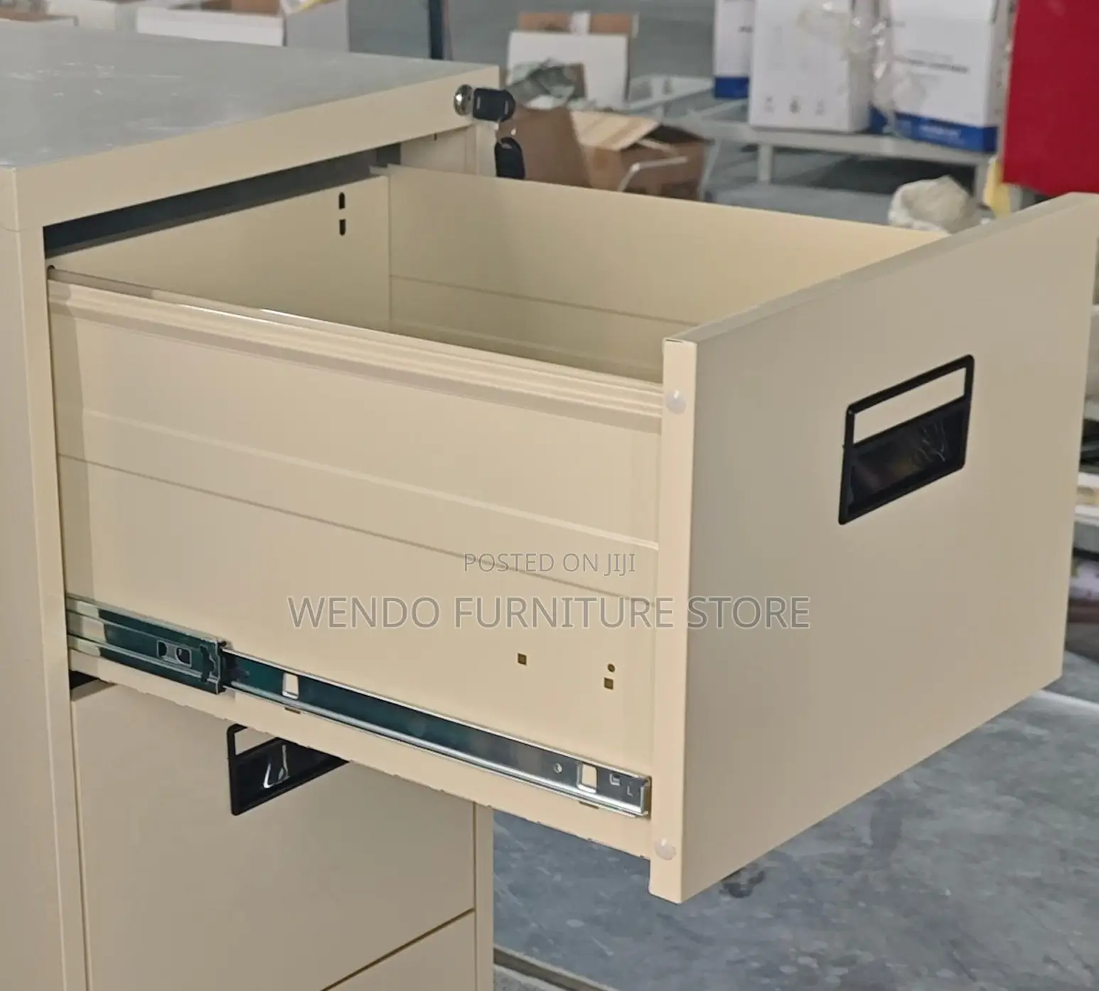 Office Cabinet; Three Drawers Steel Filing Cabinet