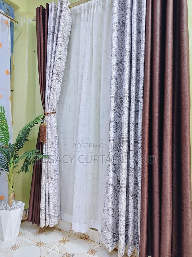 Brown Black Out Curtain