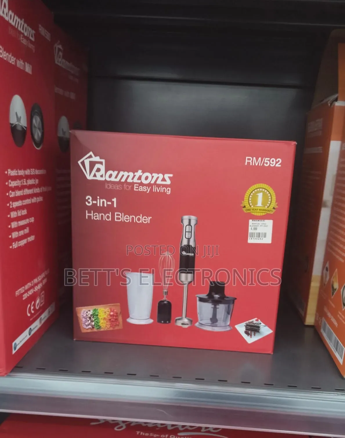 Ramtons 3 in 1 Hand Blender