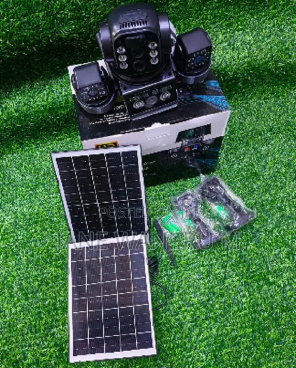 ! V380 4g Solar Security Camera – Triple Lens 360° Monitoring
