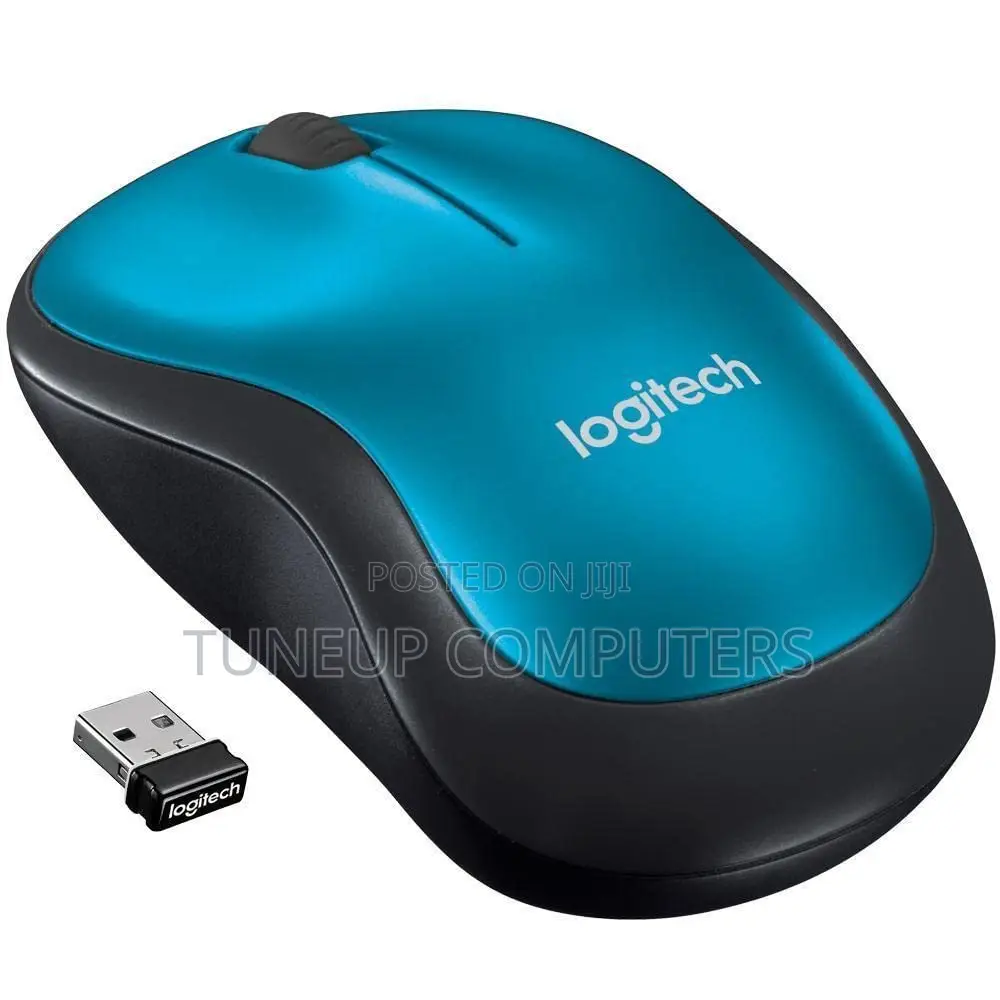 Logitech M185 Wireless Mouse - Blue - 910-002236