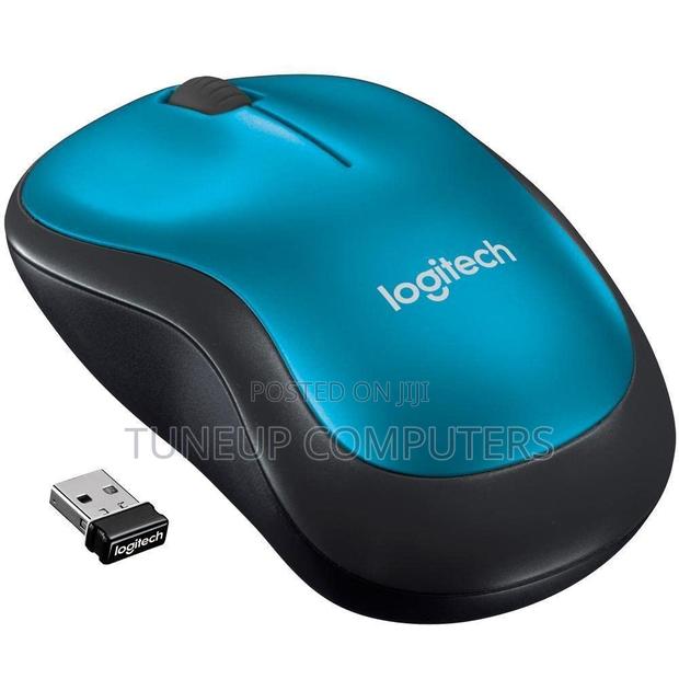 Logitech M185 Wireless Mouse - Blue - 910-002236