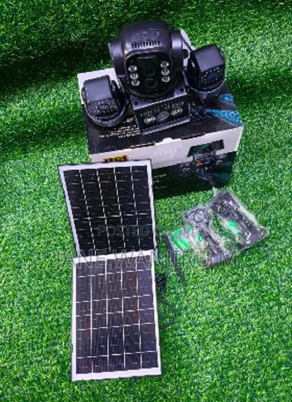 >4g Lte Triple Lens Solar Camera – Wireless Outdoor CCTV