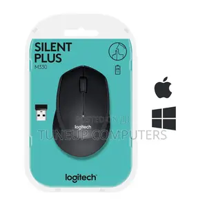 Logitech M330 Silent Plus Wireless Mouse - Black - 910-004909