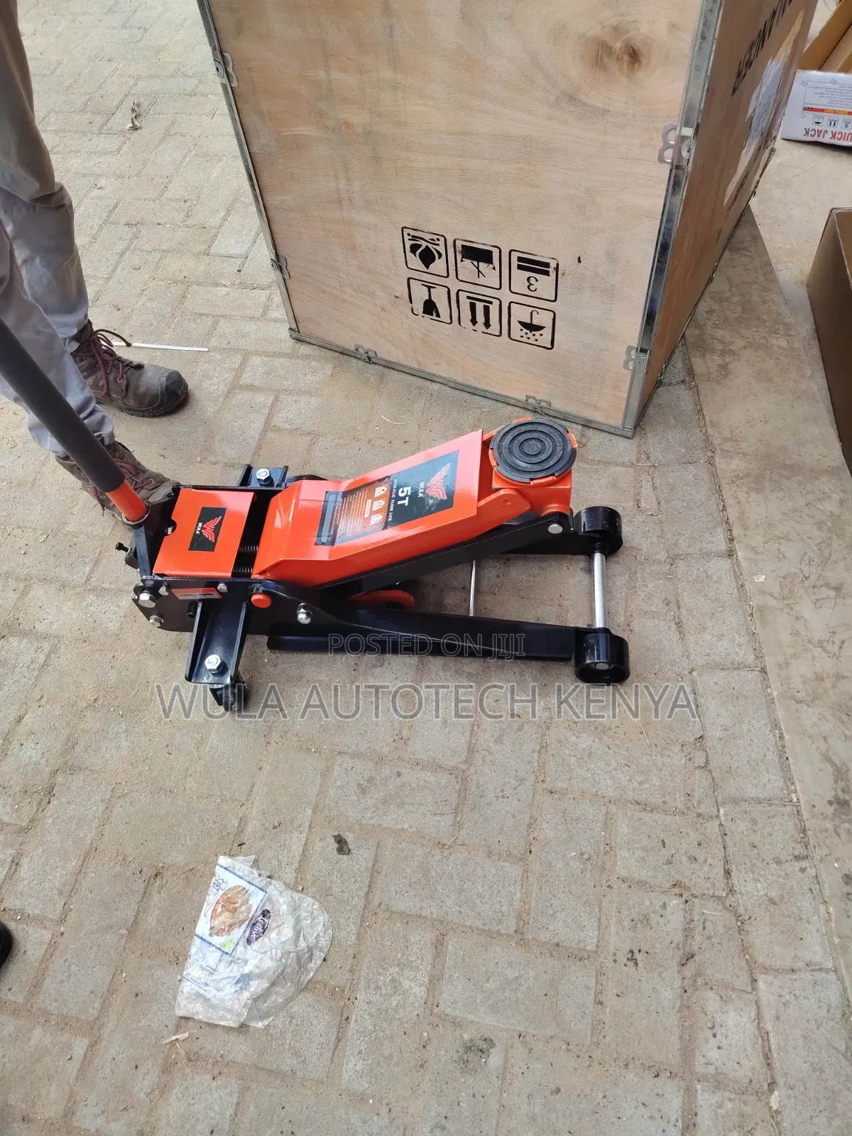 Heavy Duty Garage and Tyre Centre Use 5tns Trolley Jack Machine Wula