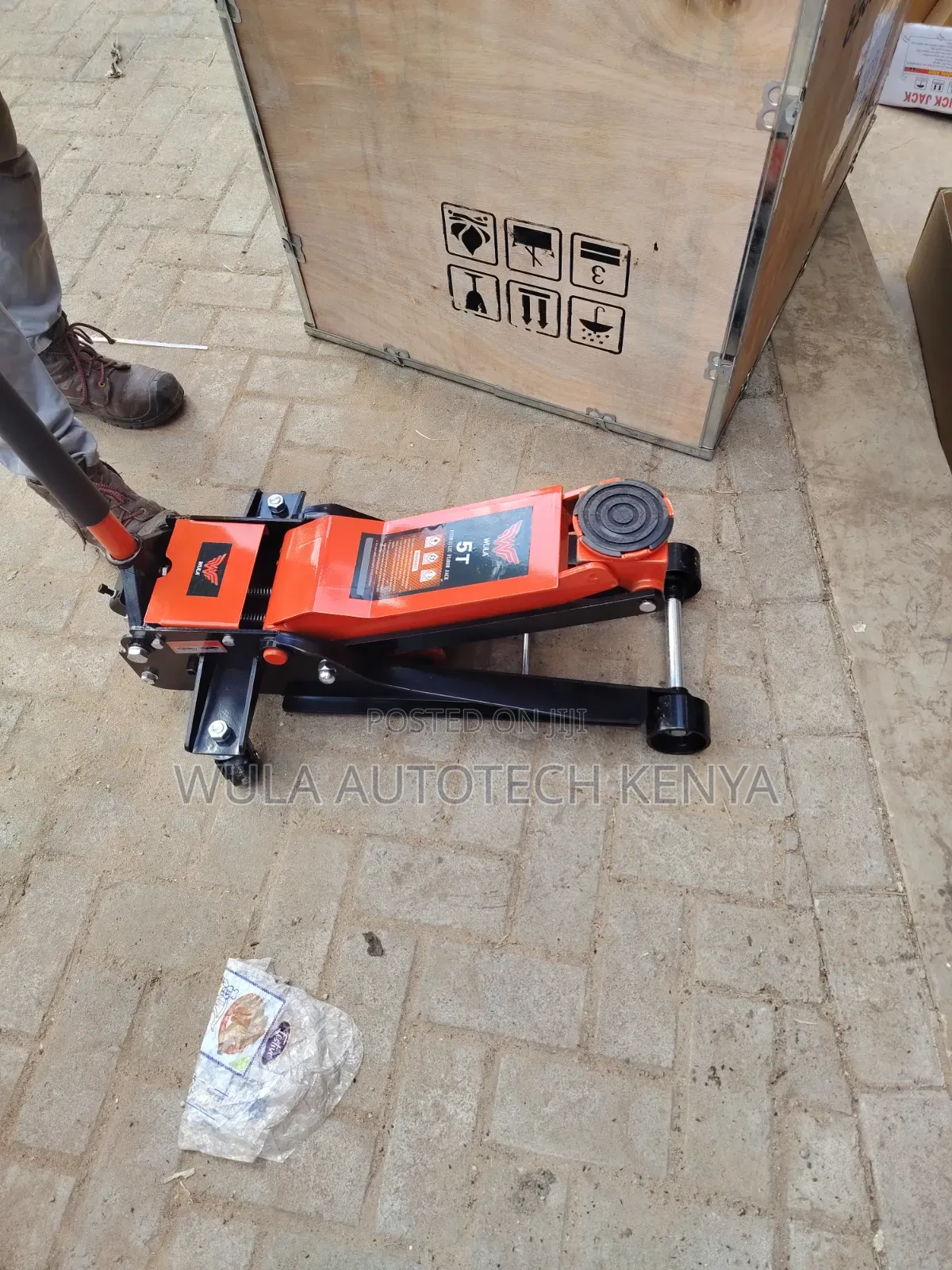 Heavy Duty Garage and Tyre Centre Use 5tns Trolley Jack Machine Wula