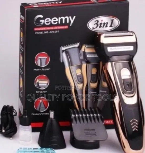 Geemy Geemy 3-in-1 Electric Shaver Hair Clipper - Rechargeable,