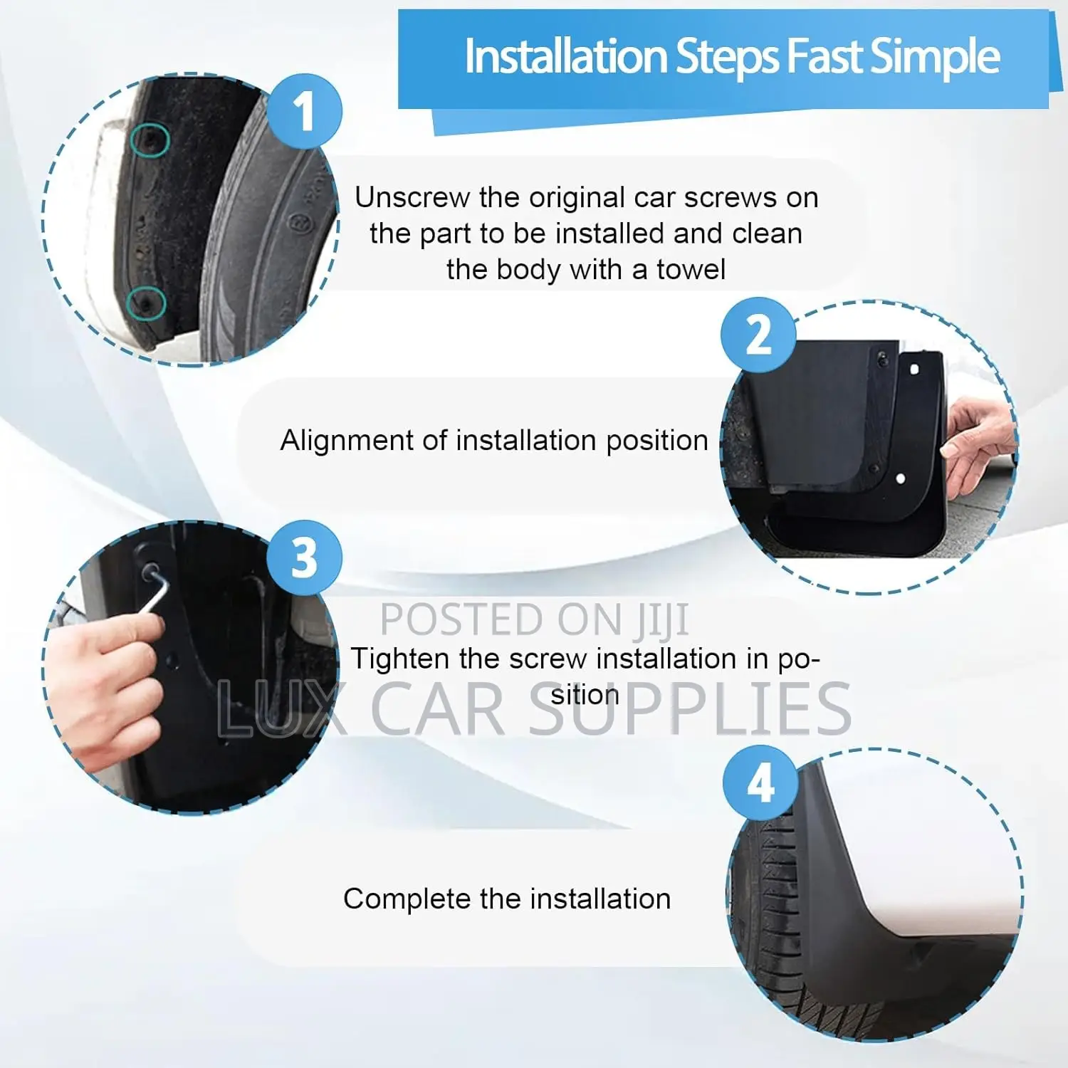 Mud Flap Splash Guard for Toyota Rav4 2019 to 2024