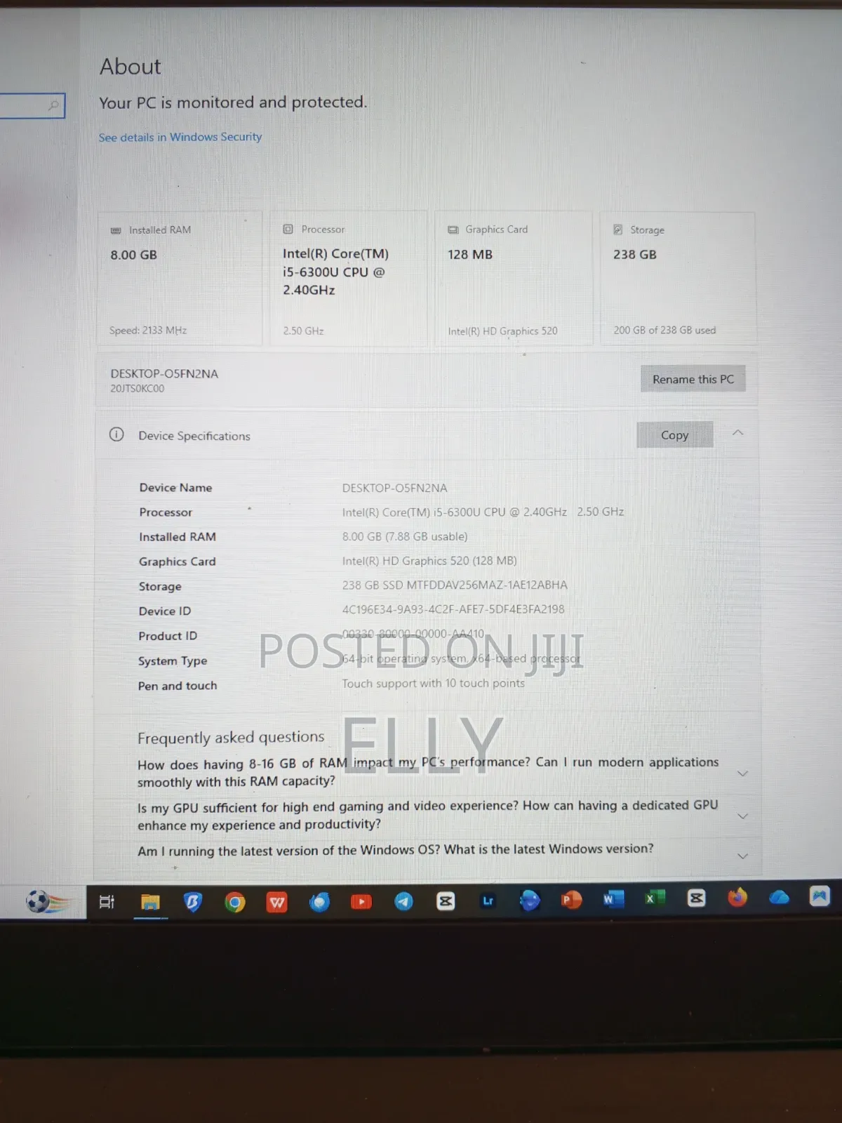 Laptop Lenovo ThinkPad T470s 8GB Intel Core i5 SSD 256GB
