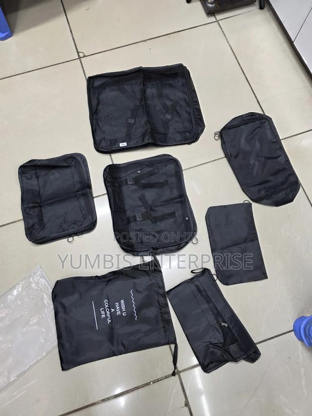 Black 7 In1 Suitcase Organisers at 1200