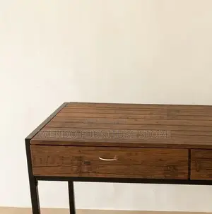 Office Desk; Wooden Home Office Desk With Lockable Drawers