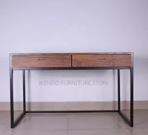 Office Desk; Wooden Home Office Desk With Lockable Drawers