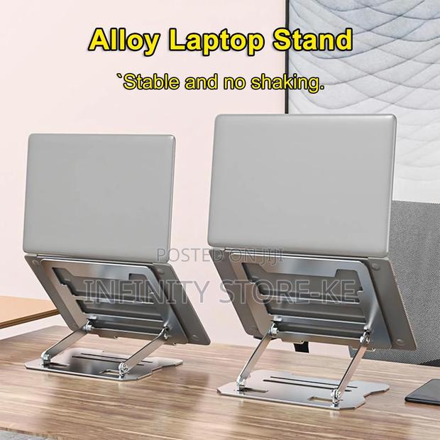Steel Laptop Stand, Foldable Portable Cooling Stand, Adjustable Hight - main view