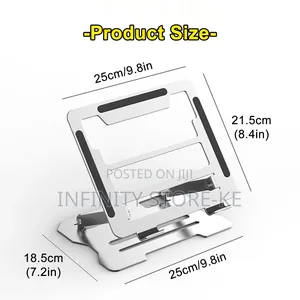 Steel Laptop Stand, Foldable Portable Cooling Stand, Adjustable Hight