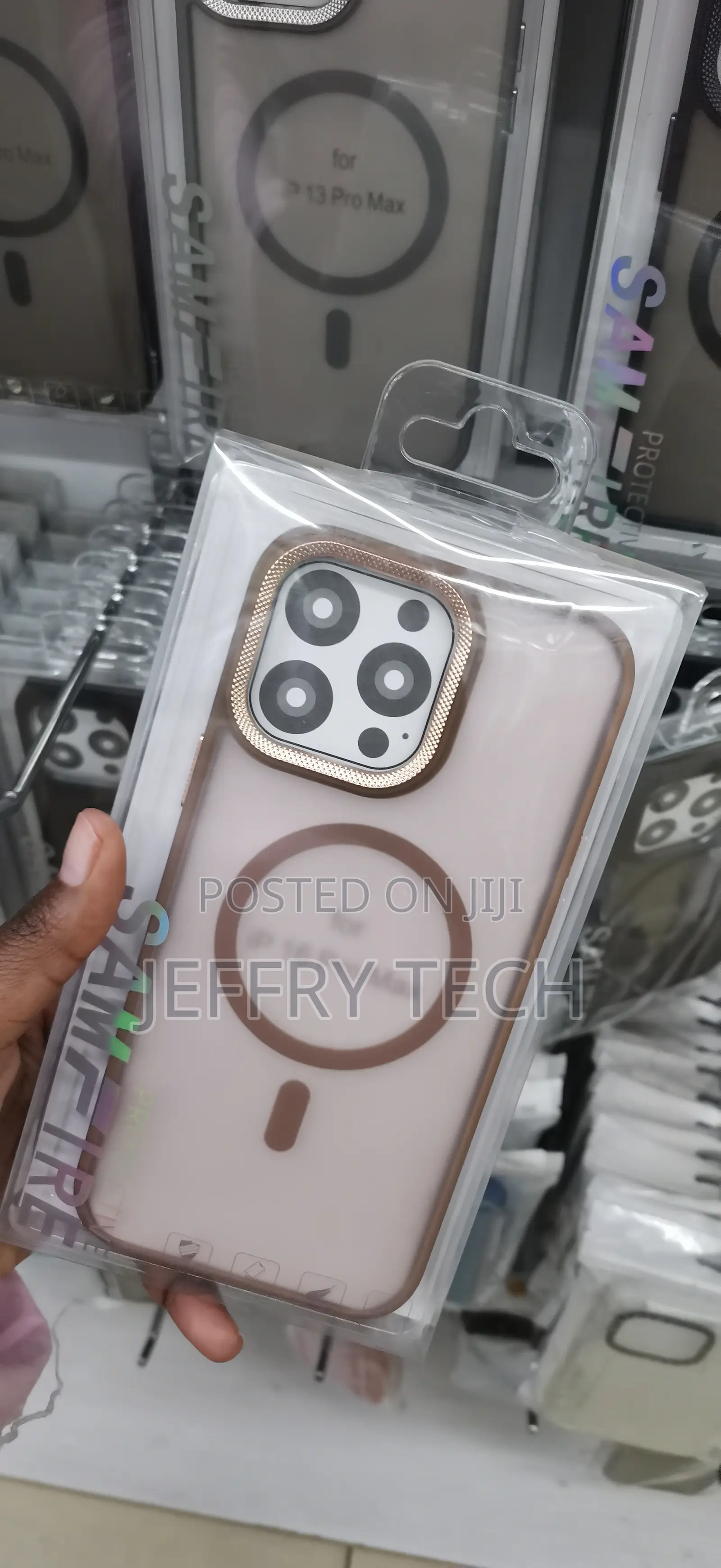iPhone 16 Pro Max Metallic-Colored Camera and Edge Trim Case