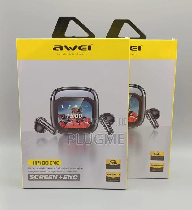 Awei Tp100 Enc Wireless Earbuds With Display Screen