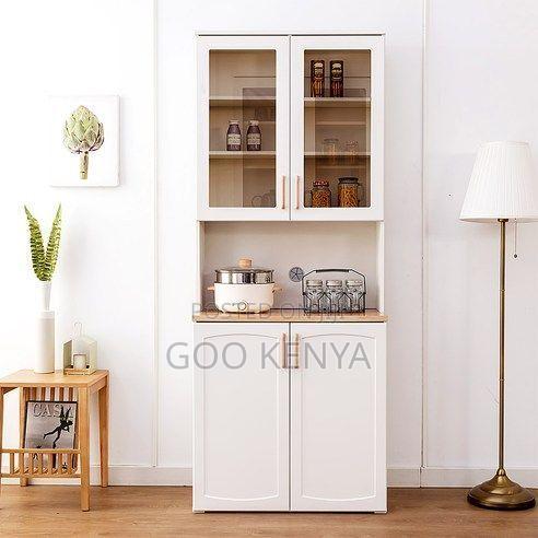 Kitchen Cabinet; Modern Microwave Oven Cabinet With Sideboard Storage