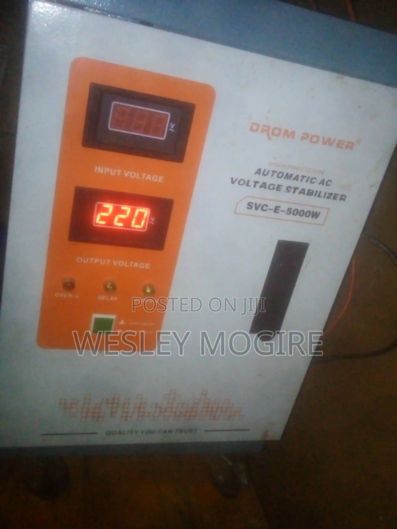 Automatic Ac 5000 W Voltage Stabilizer