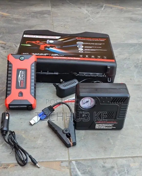 Portable Automotive Jump Starter Pack Rechargeable Car Emergency Tool
