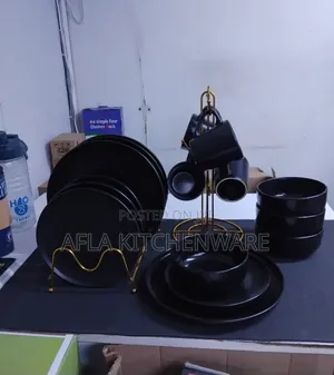 16 Pieces Black Dinnerset