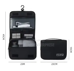 Portable Cosmetic Makeup Toiletry Bags With Hooks*