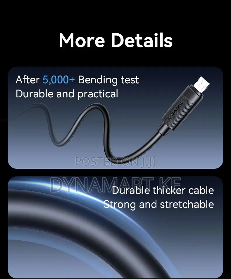 Usams 18w 1m Usb-a to Micro Fast Charging Data Cable