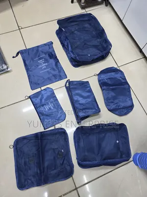 Navy Blue 7 in 1 Suitcase Organisers at 1200