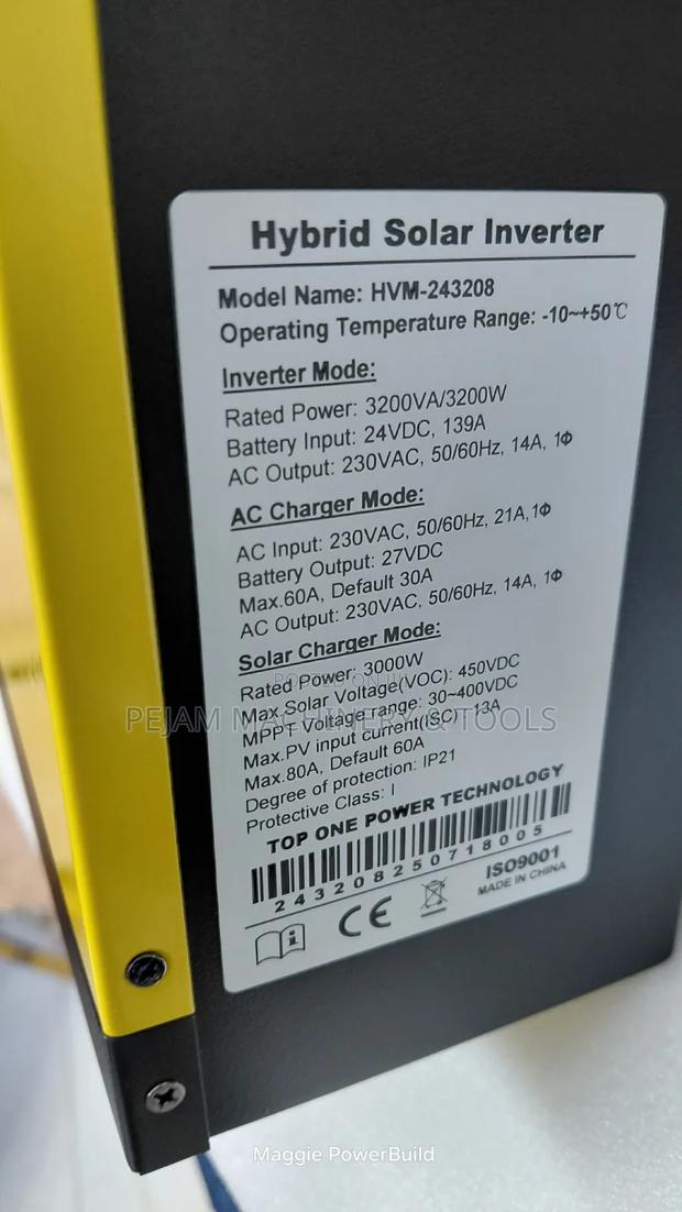 High Frequency Hybrid One Solar Inverter 3.2kw 24v - thumbnail 4
