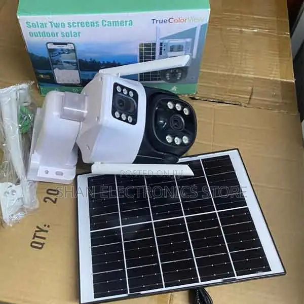 Humanoid Detection 4g 6mp Ubox Dual Lens Dual Screen Solar PTZ