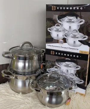 6 Pieces Edenburg Eb-3716 Stainless Steel Cookware Set