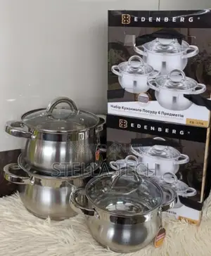 6 Pieces Edenburg Eb-3716 Stainless Steel Cookware Set