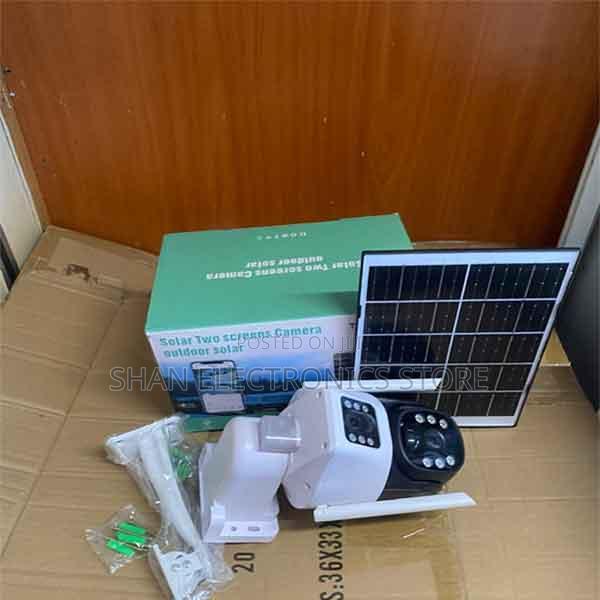 Remotely Control 4g 6mp Ubox Dual Lens Dual Screen Solar PTZ Camera