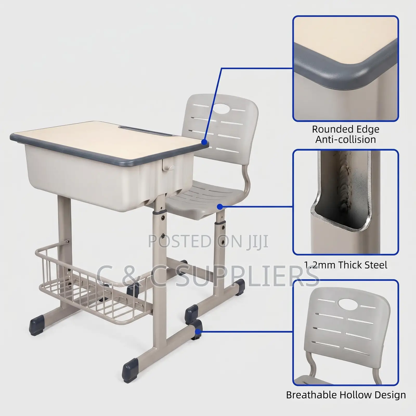 Kid's Adjustable Desk Chair Combo.
