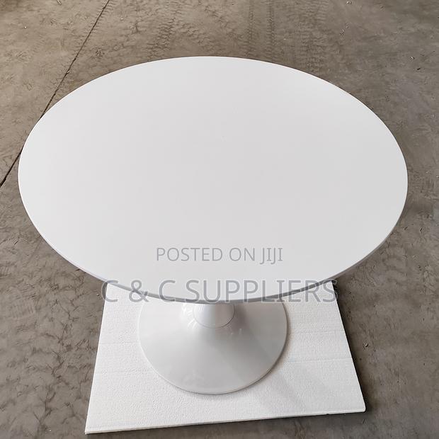 White Round Dining Table