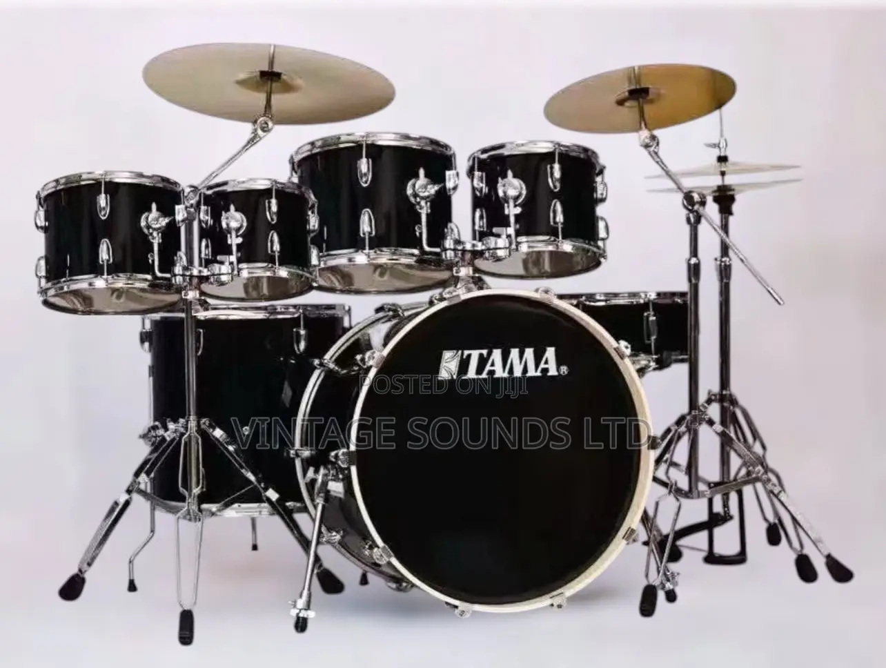 Ultimate Tama 5-Piece Drum Set 7pcs /3 Stands