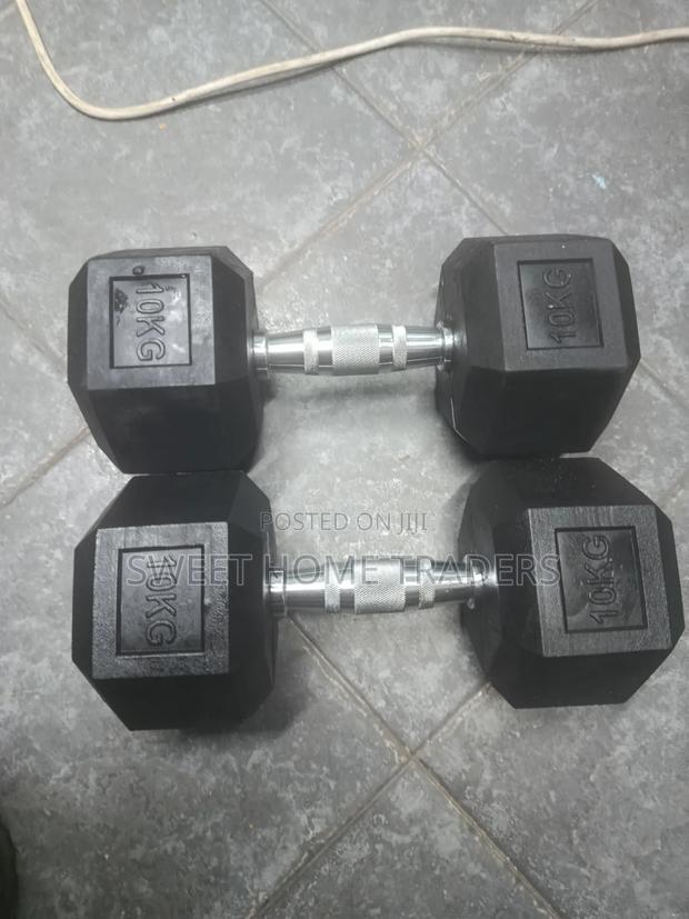 10kg Hexagon Dumbbells Single Hand