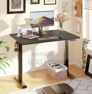 Home Desk; Adjustable Electric Home Study Desk With Sit-Stand Function