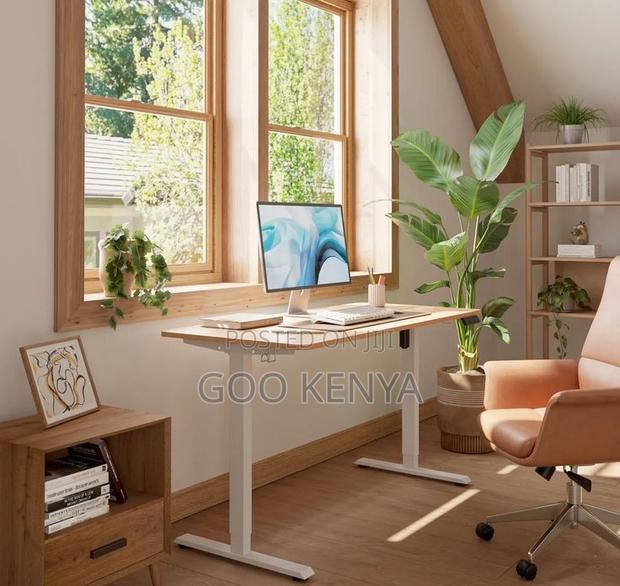 Home Desk; Adjustable Electric Home Study Desk With Sit-Stand Function - thumbnail 8