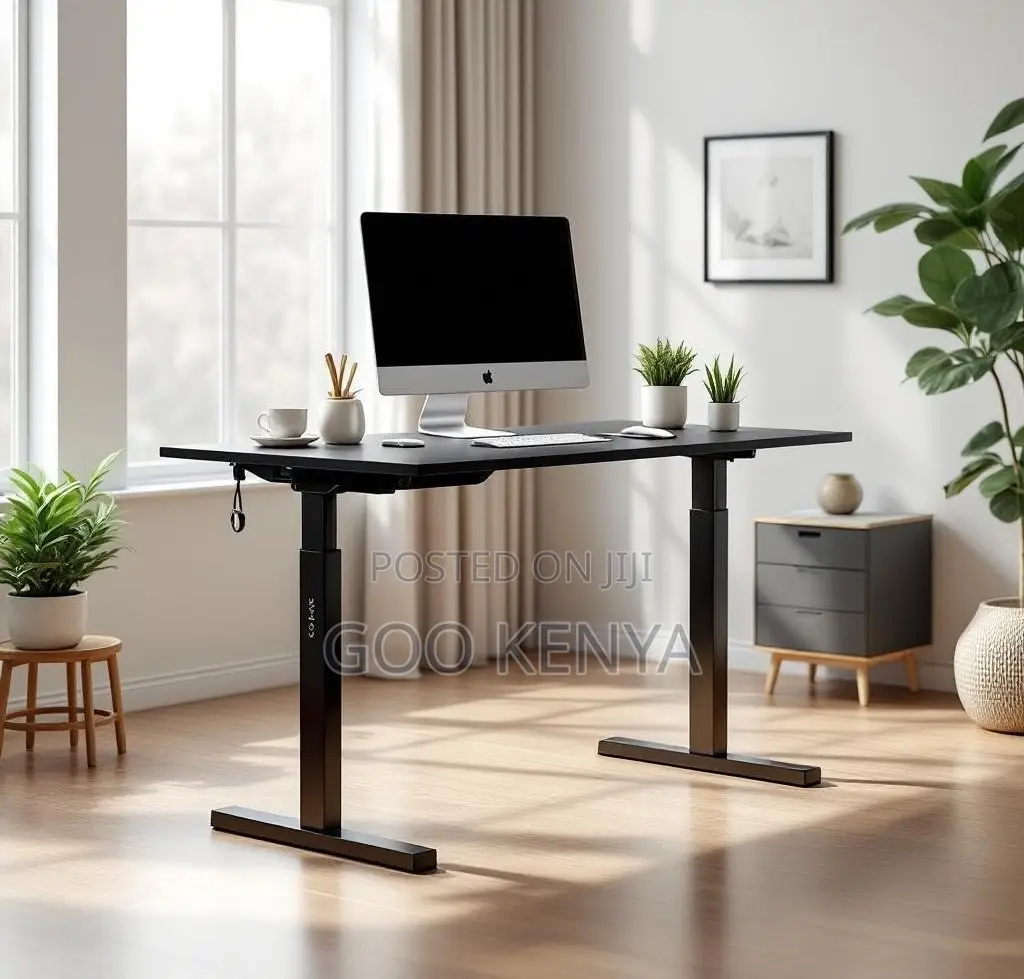 Home Desk; Adjustable Electric Home Study Desk With Sit-Stand Function