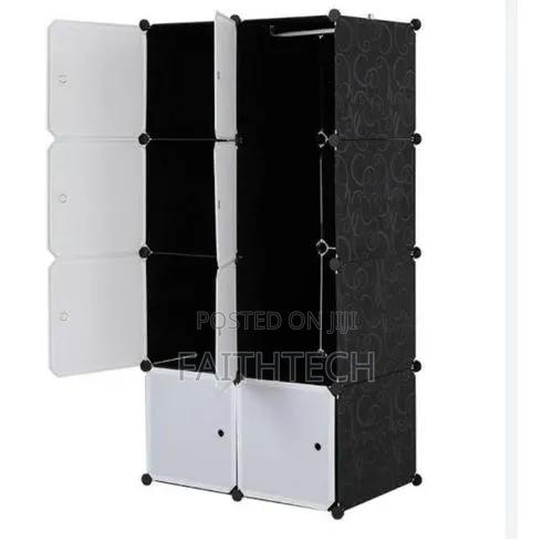 Portable 2- Column by 4 Plastic Wardrobes - thumbnail 2